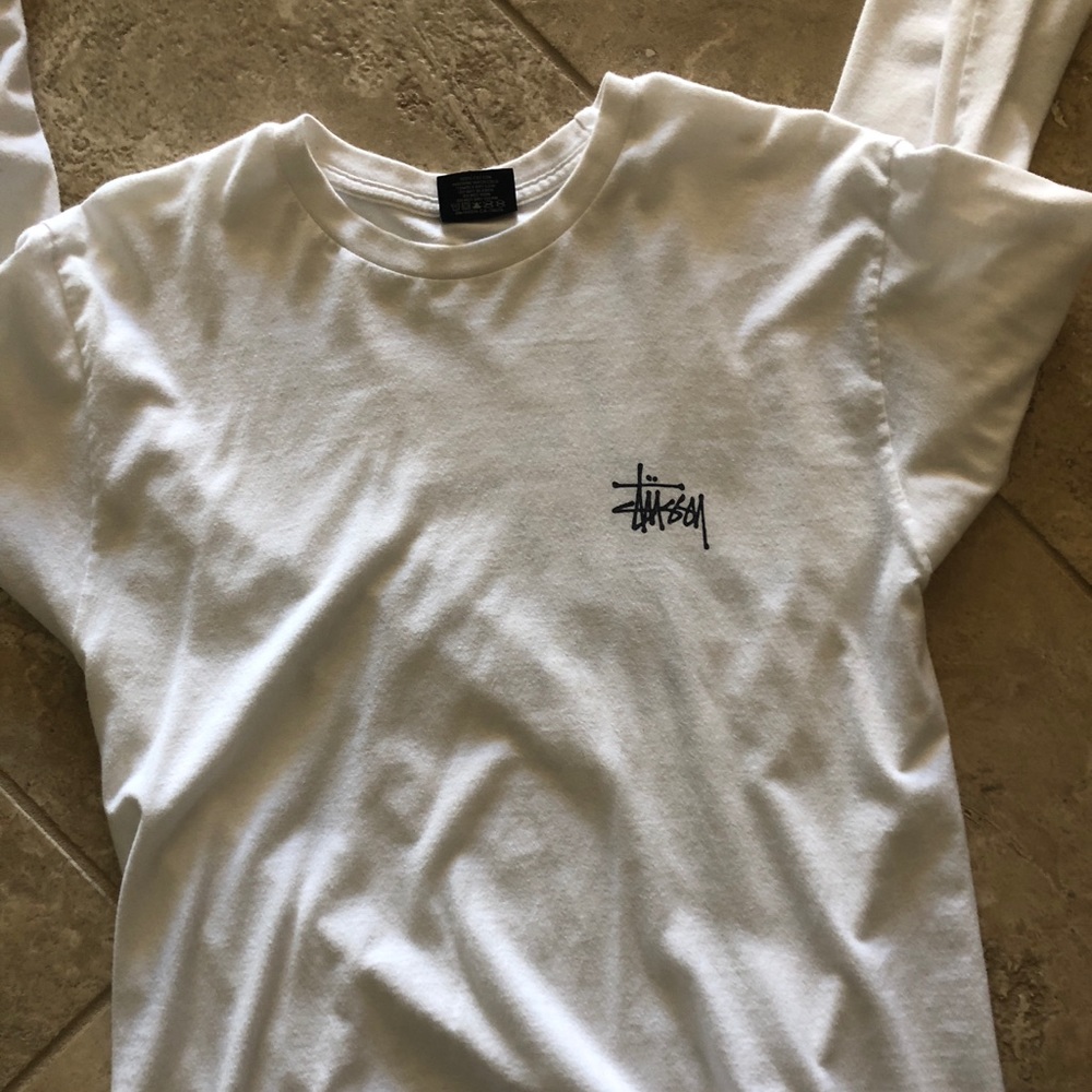 Stussy White Long Sleeve Shirt